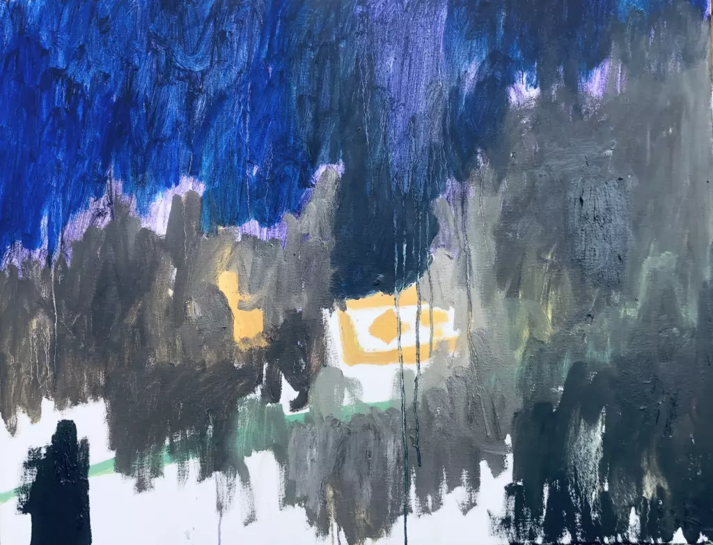 Night breakfast 89,5x70,5 oil on canvas 2026